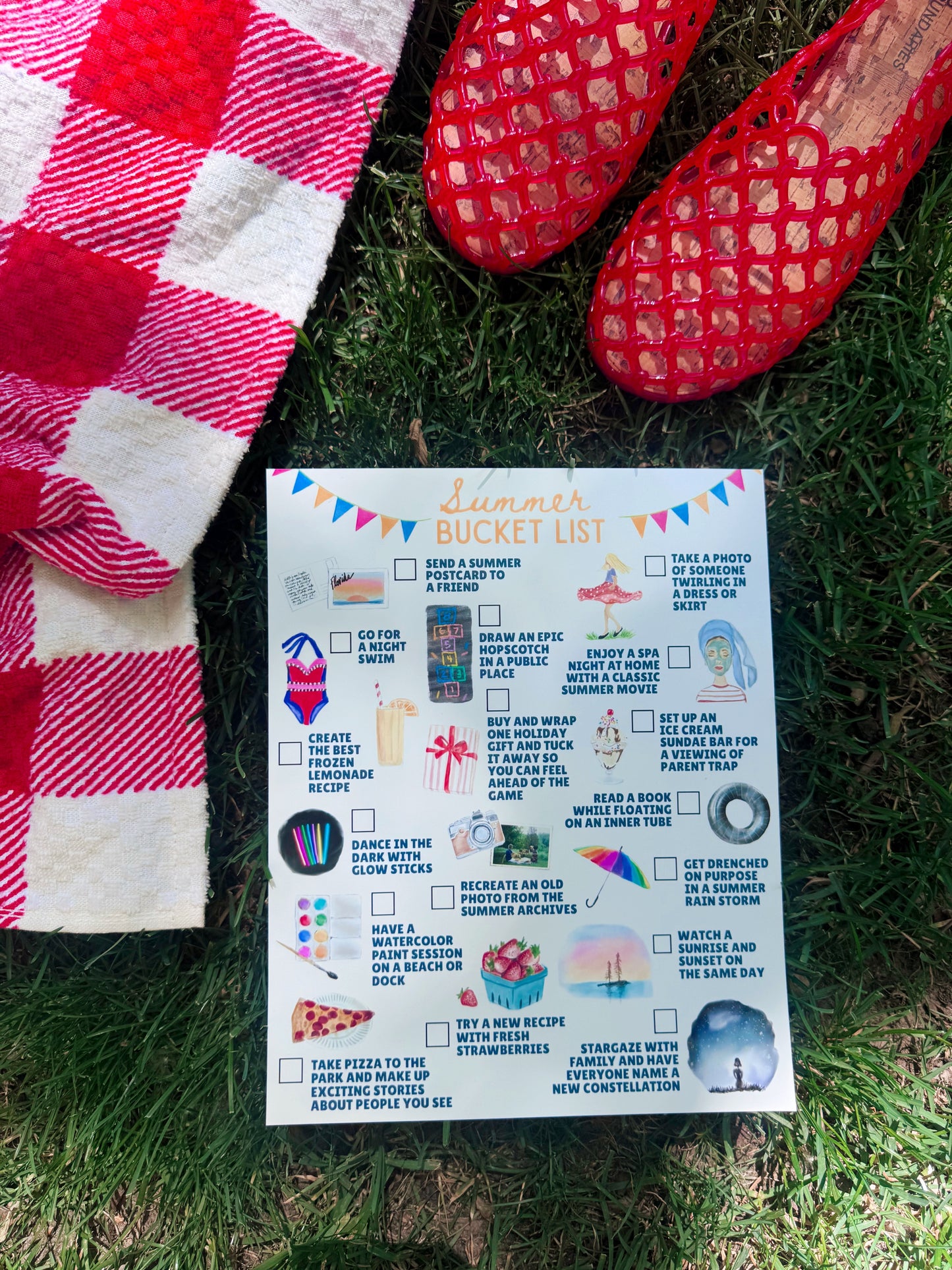 2026 Summer Bucket List Digital Download