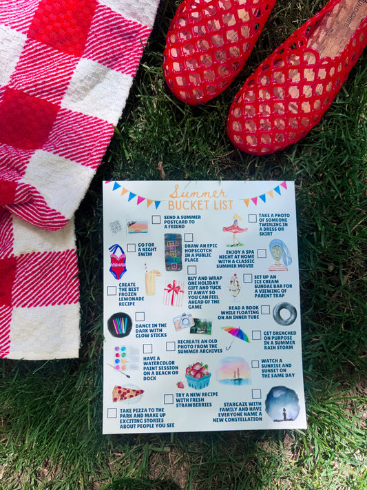 2026 Summer Bucket List Digital Download